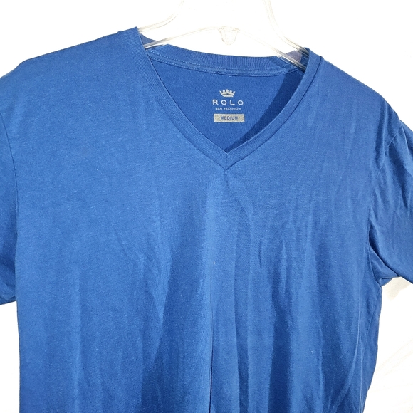 Rolo Royal Blue V neck Tshirt - Picture 7 of 8